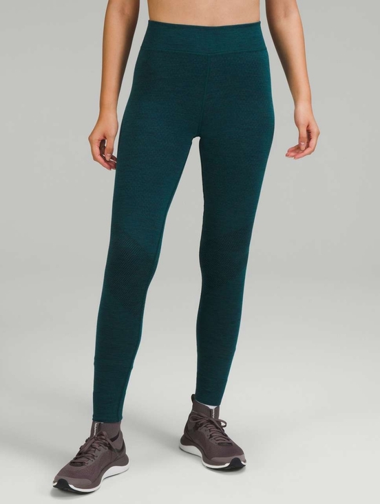 lululemon athletica Pants - New Lululemon Keep the Heat Thermal High Rise Wool Leggings Green Jasper Size 2